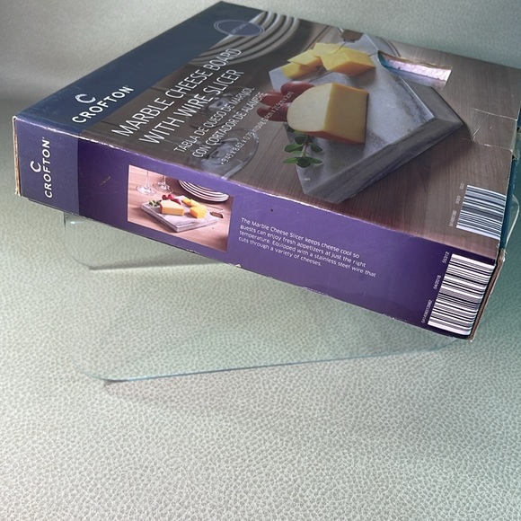 Crofton Marble Cheese Board with Wire Slicer New Sealed - Picture 3 of 6